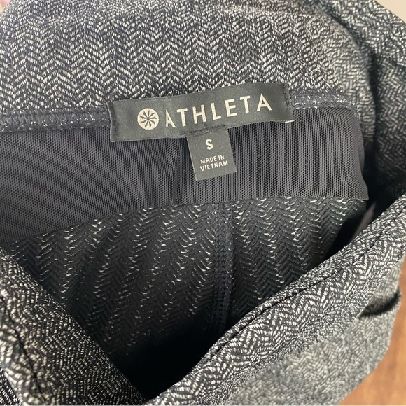 Athleta Herringbone Mercer Tight high rise pull on side pockets vented small - Picture 9 of 12